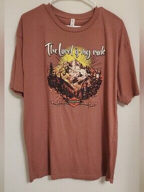 The Lord Is My Rock' Graphic Tee Size XL